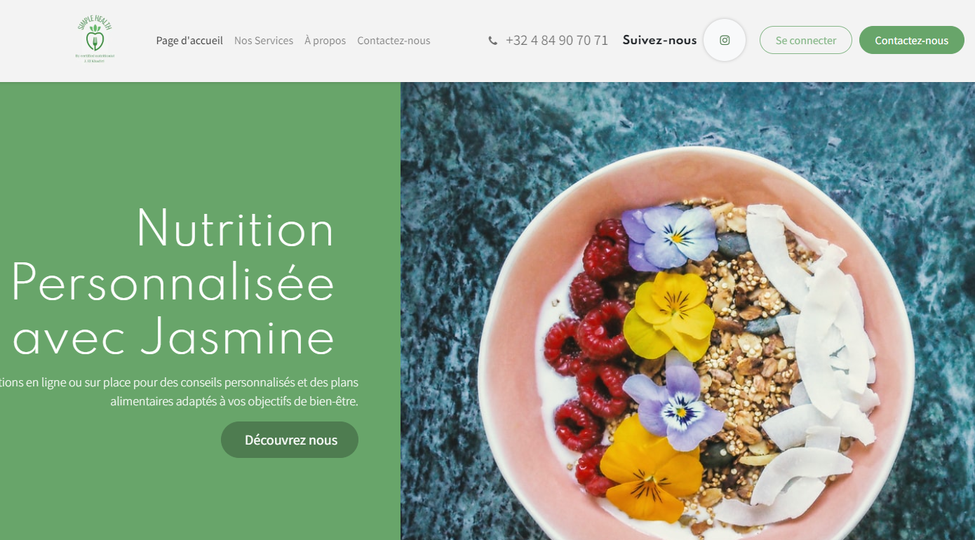 Site Nutrition personnalisée