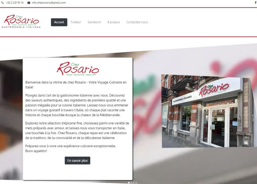 Homepage Chez Rosario